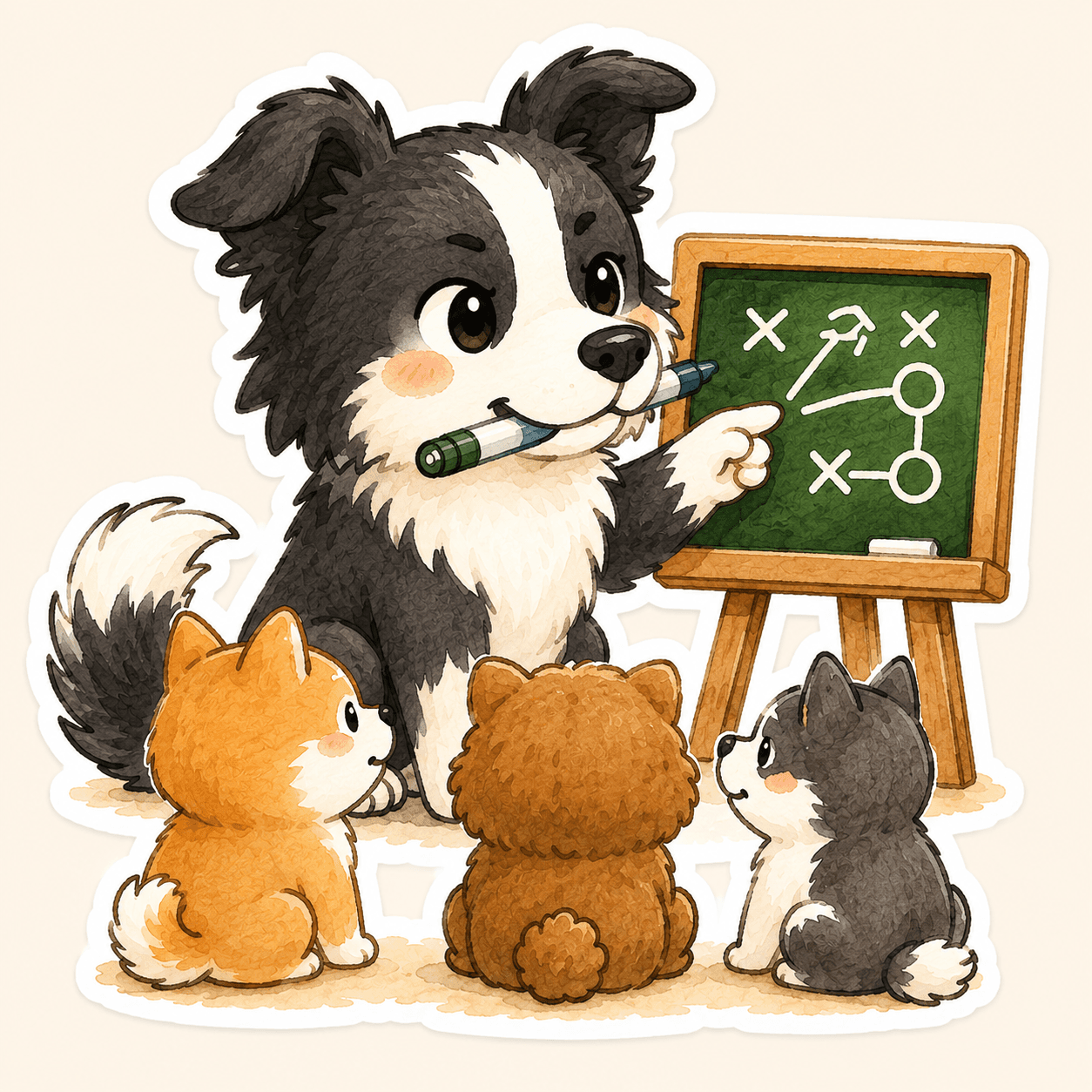 광장전략가 보더콜리